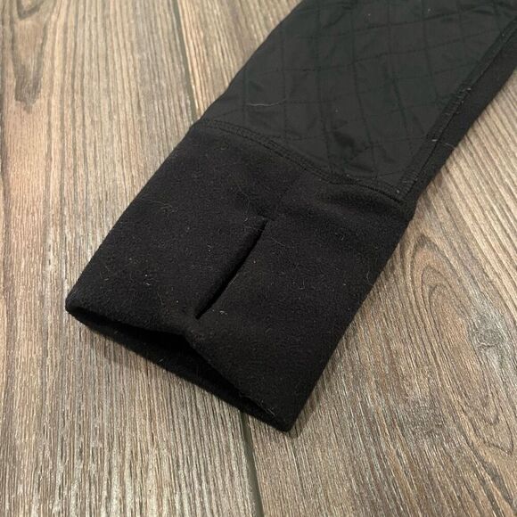 Athleta Cold Front Hybrid Jacket Women's 2XS Black Full Zipper Hoodie Pockets - Picture 8 of 8